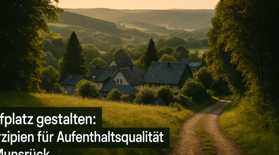 Dorfplatz gestalten: Prinzipien für Aufenthaltsqualität im Hunsrück