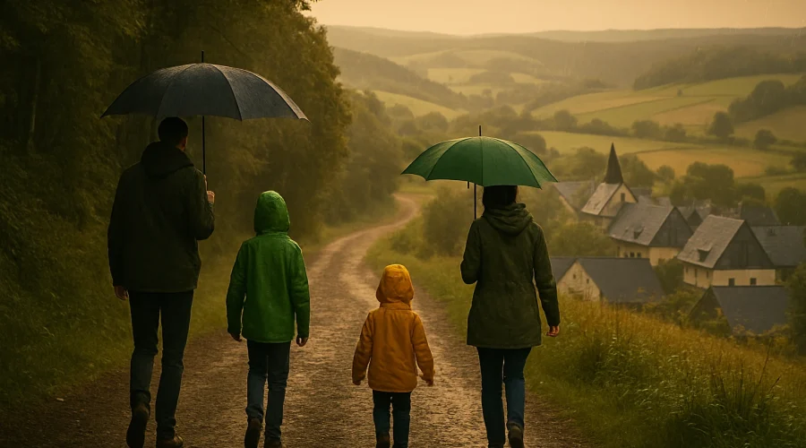 Familienwochenende bei Regen