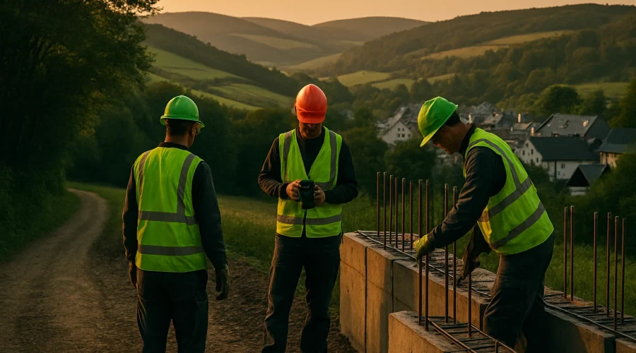 Fotodokumentation auf der Baustelle