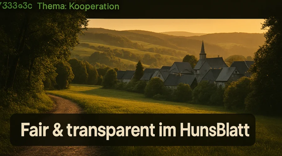 Kooperation Kennzeichnen: Fair & transparent im HunsBlatt