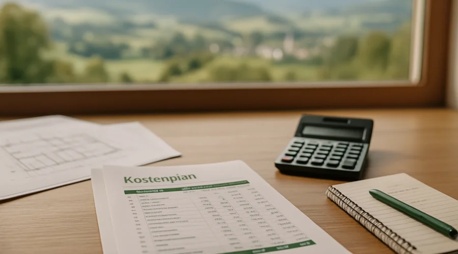 Kostenplan fürs Projekt