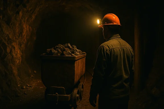 Eingang eines historischen Kupferbergwerks im Hunsrück