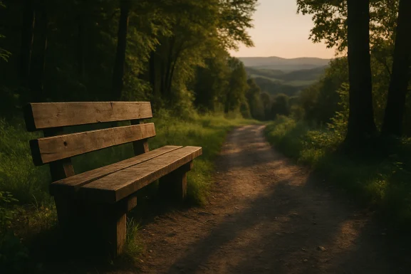 Wanderer machen Pause auf einer Hunsrück-Wiese