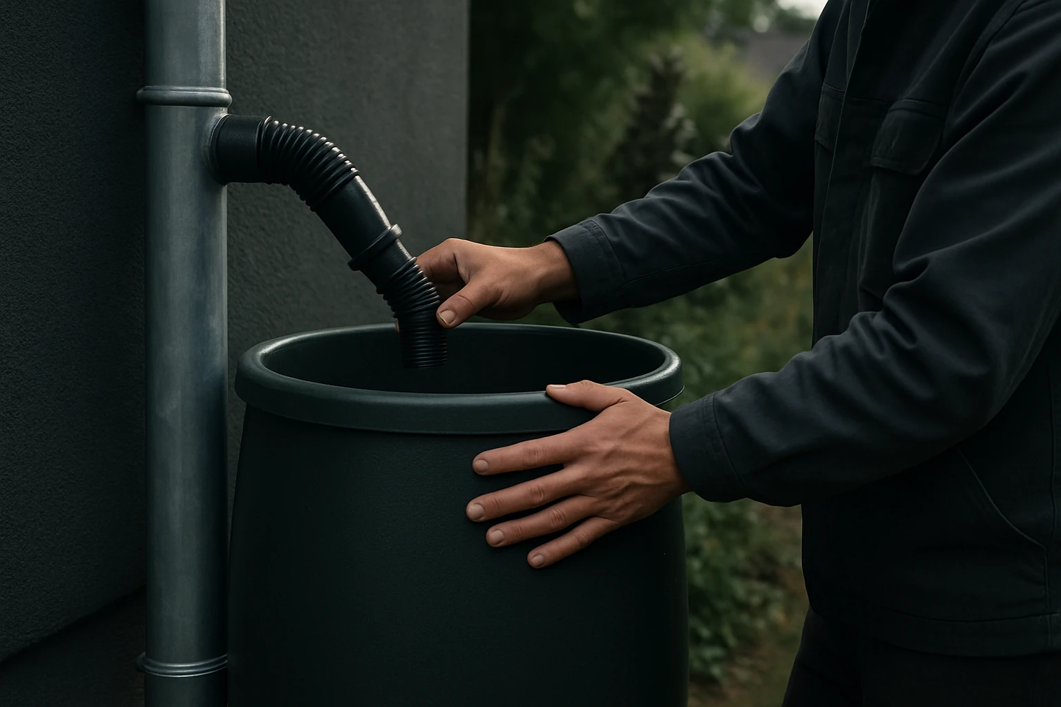 regentonne anschliessen img 01